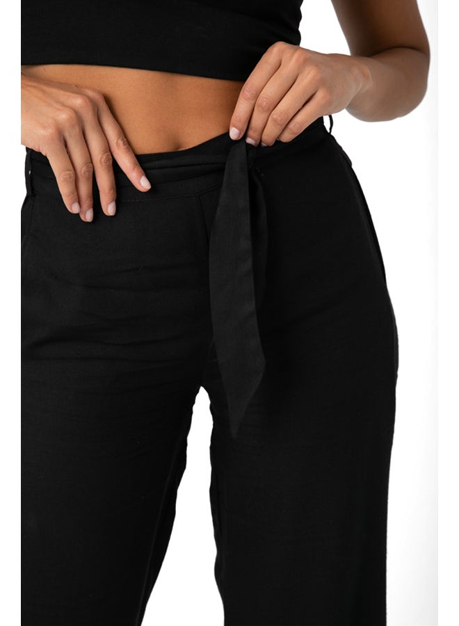 Marco Bergamo Plain Belted Pants  - Image 4