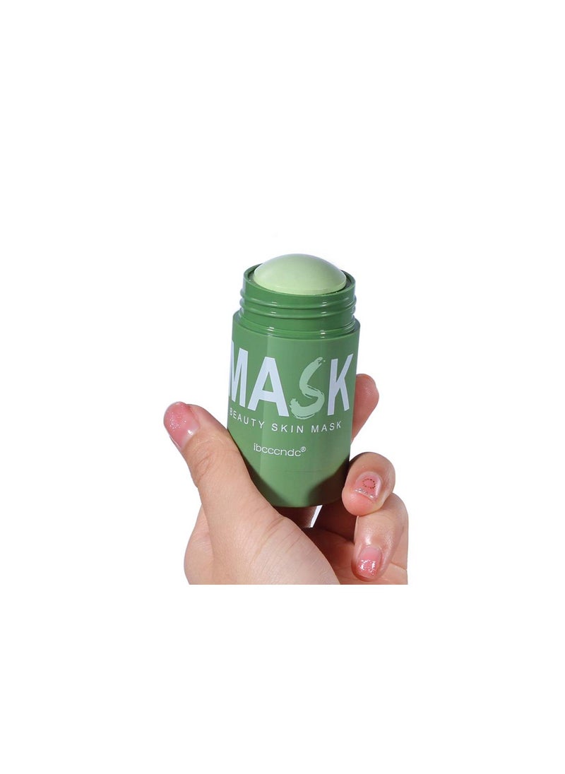 IBCCCNDC Face Mask Green Tea Clay Oil Control Deep Cleaning Clay Blackhead Remover Purifying Shrinks Pores Nourishing Acne Treatment Mud Film (1PCS)