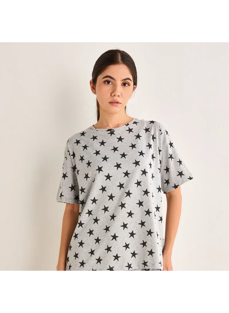 سبلاش فيڤ Printed Shorts Set