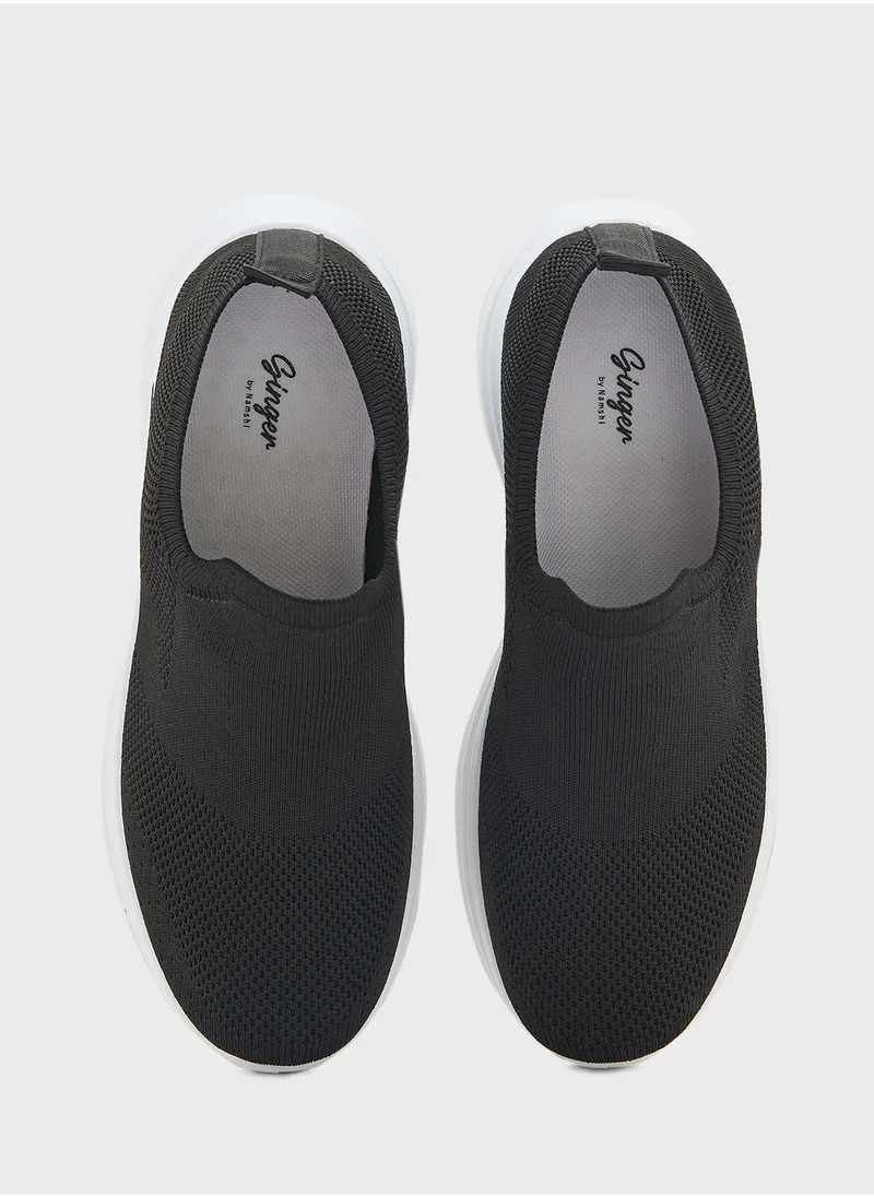 Ginger Fly Knit Slip On  Comfort Shoe