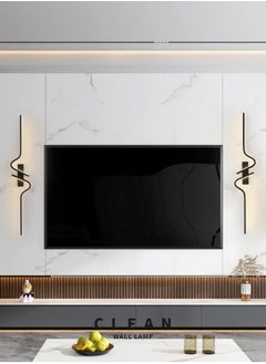 LOOPITYS （Tricolour light-60CM）Modern wall lights Home appliances Nordic style long lumen home decoration Bedroom dining room TV wall lighting fixtures，wall lamp  - Image 4