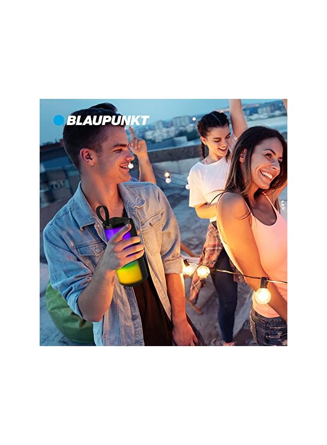 Blaupunkt مكبر صوت بلوتوث متعدد الألوان بقوة 10 وات من Blp3977، أسود - Image 3