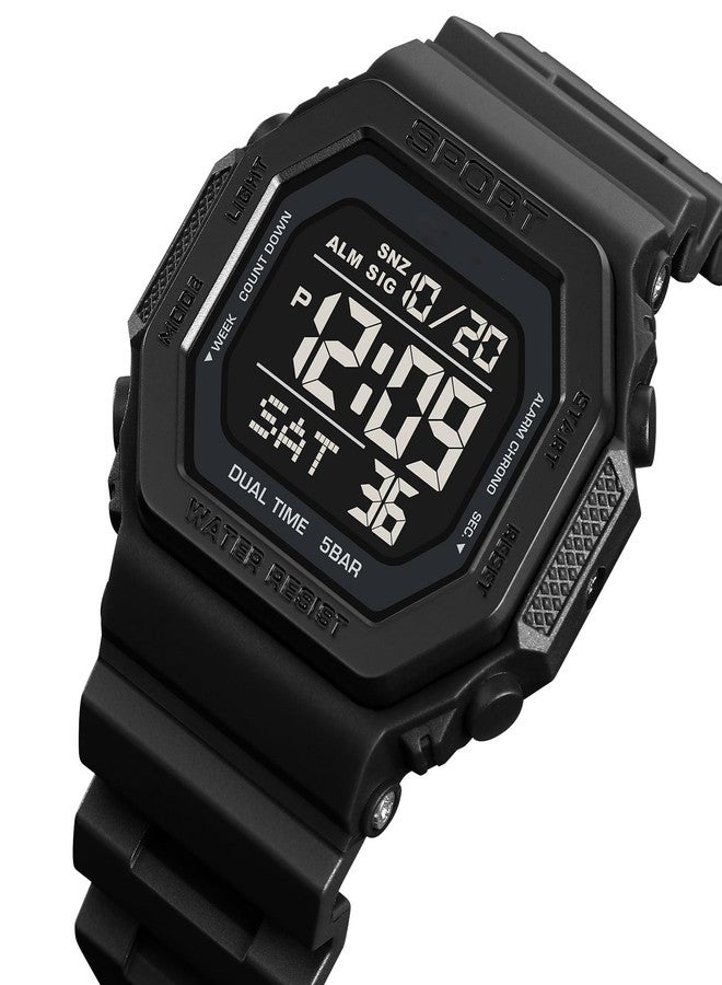 PASOY Fashion Watches for Men and Women Unisex Summer Digital Backlight Casual Waterproof Outdoor Sports Swim Colorful Rubber Watch Reloj, Colour A, casual - Image 3