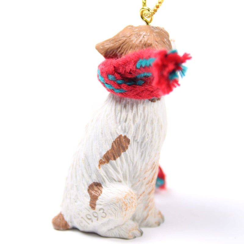 Conversation Concepts Brittany Tiny Miniature One Christmas Ornament - Delightful! (Brown-White) - Image 2