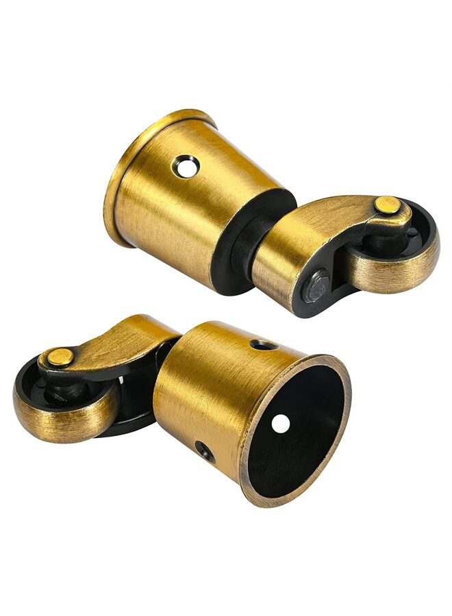 عجلات عتيقة، عجلات نحاسية، عجلات دائرية عتيقة بدون ضوضاء، عجلات قابلة للارتداء تدور 360 درجة للطاولة والكرسي والخزانة والبيانو - Image 3