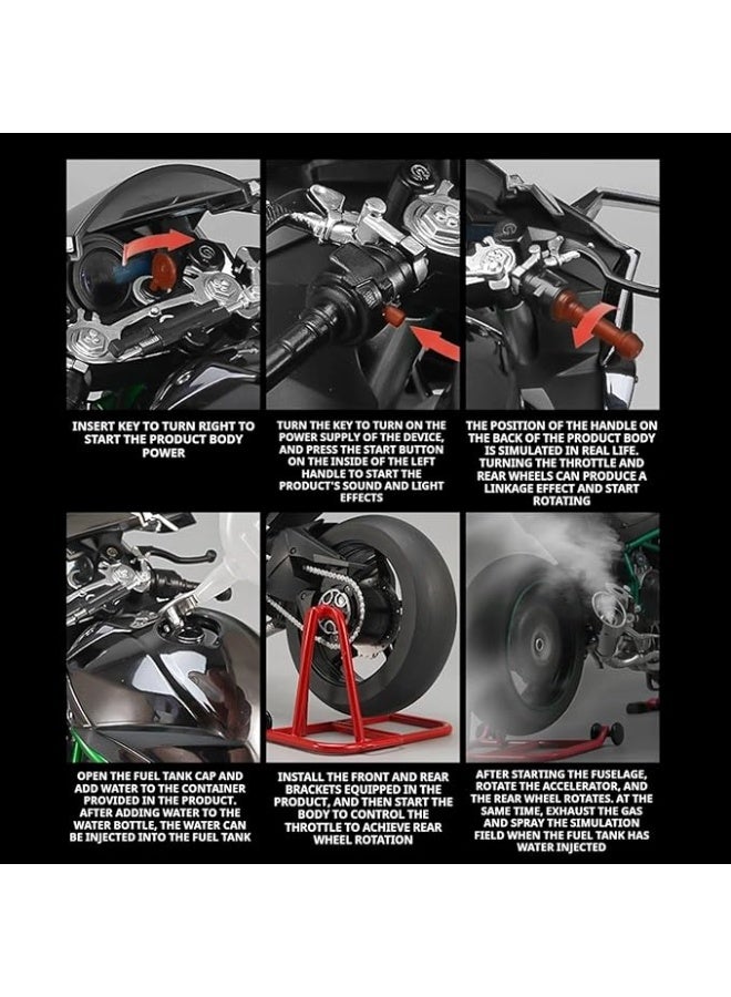 Kawasaki كوازاكي XLG مصبوب بالضغط مع دخان وضوء مقياس 1:6 M92325-6 - Image 3