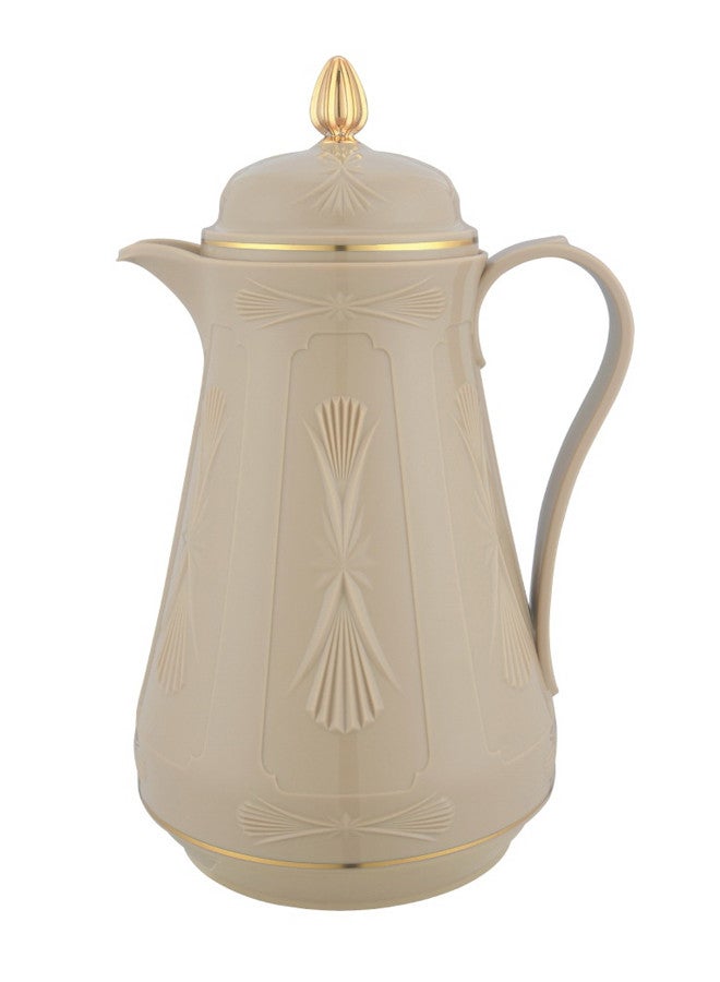 GAZELLA Tea/Coffee Flask 1L Beige/Gold - Image 1