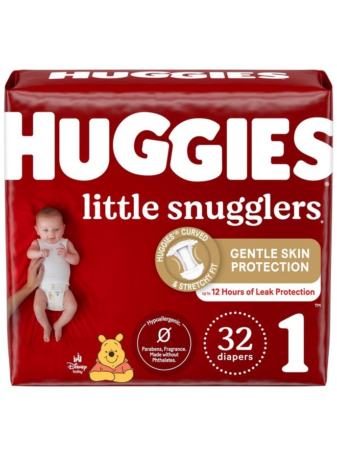 HUGGIES Apers Size 1 (8-14 Lbs), 32Ct, Huggies Little Snugglers - Image 1