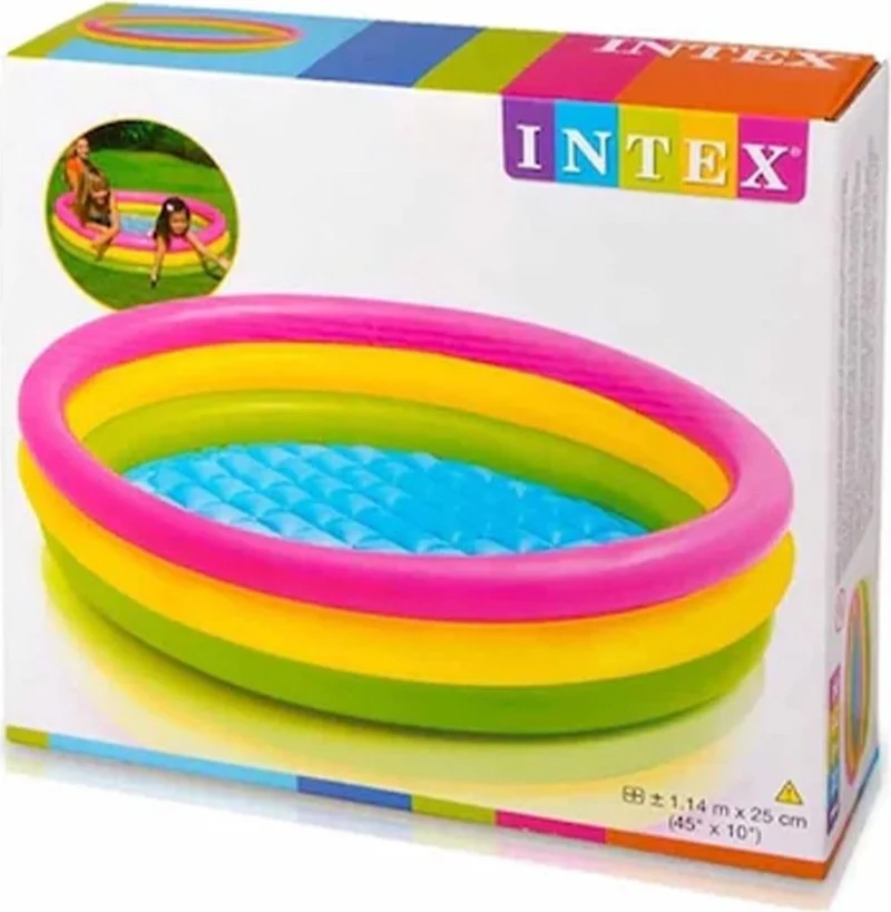 INTEX 3 Pronged Inflatable Pool 114X25 cm Ih 57412