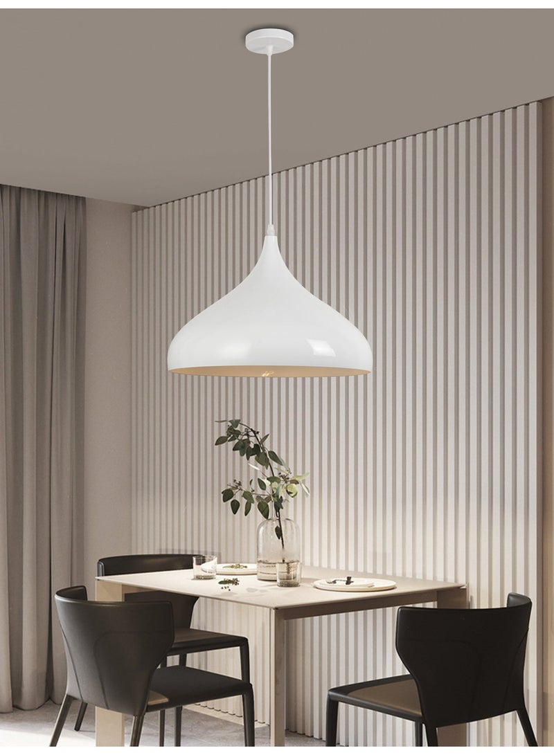 بيست باور مصباح معلق صغير الحجم للمطبخ باللون الأبيض 1010-1 | قطر 30 سم | قاعدة مصباح E27 (المصباح غير متضمن) - Image 1