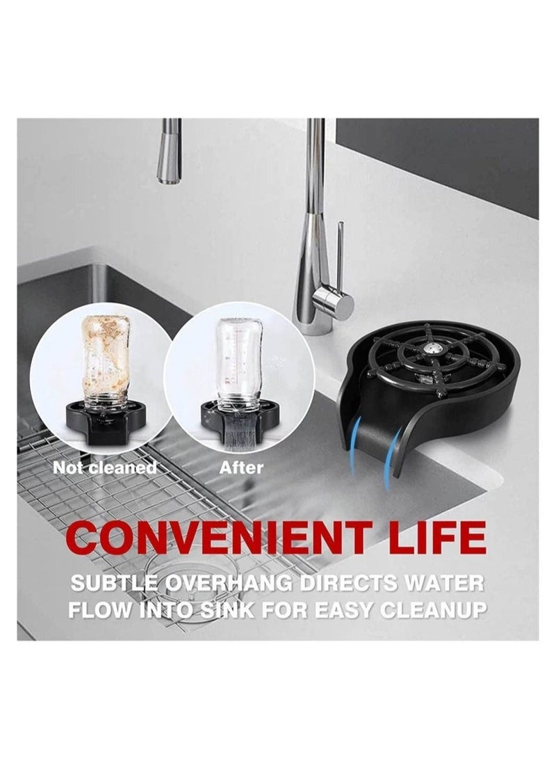 Glass Rinser for Kitchen Sink Automatic Cup Rinser with Accessories Faucet Glass Rinser Quick Cup Washer for Kitchen Sink automatic flushing device Quick Rinser forBaby Bottle Bar Glass Rinser