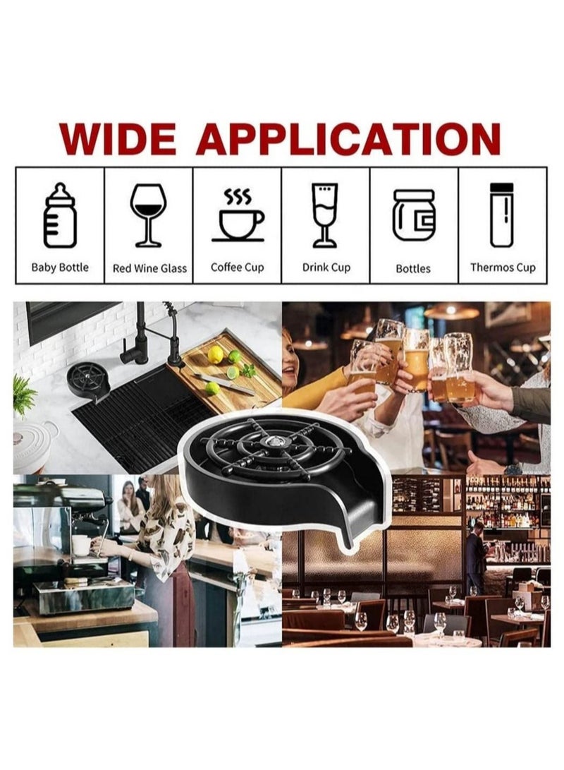Glass Rinser for Kitchen Sink Automatic Cup Rinser with Accessories Faucet Glass Rinser Quick Cup Washer for Kitchen Sink automatic flushing device Quick Rinser forBaby Bottle Bar Glass Rinser