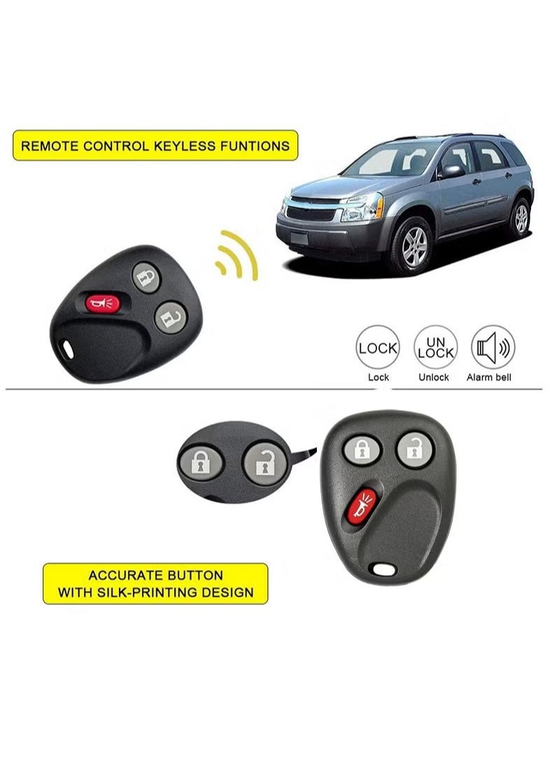 GMC Pack of 2 Car Keyless Entry Remote Control Key Fob Fits for Chevrolet Silverado Equinos Suburban 2003-2006,Fits for Cadillac Escalade/GMC Yukon 2003-2006/Hummer H2 / Pontiac Torrent / Saturn Vue  - Image 3