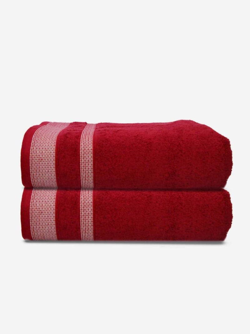 Athom Living Premium Cotton Bath Towel Pack of 2 Soft, Absorbent, and Luxurious Bathroom Essentials/Soft and Absorbent Spa-Quality/Bath Linens/Durable - Image 1