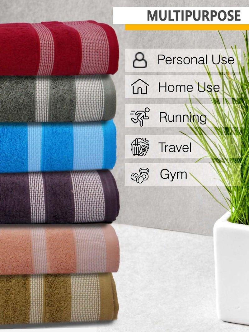 Athom Living Premium Cotton Bath Towel Pack of 2 Soft, Absorbent, and Luxurious Bathroom Essentials/Soft and Absorbent Spa-Quality/Bath Linens/Durable - Image 3