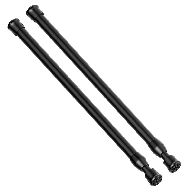 AIZESI Spring Tension Curtain Rod Short Tension Rod Black12 to 192Pcs