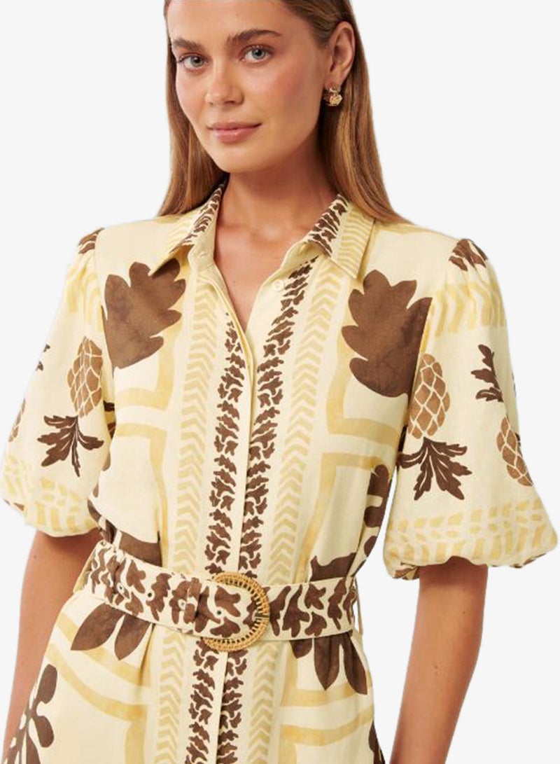 فورايفر نيو فستان قميص ماكسي بطبعة نورا - Image 3