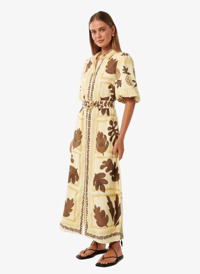 forever new Nora Printed Maxi Shirt Dress