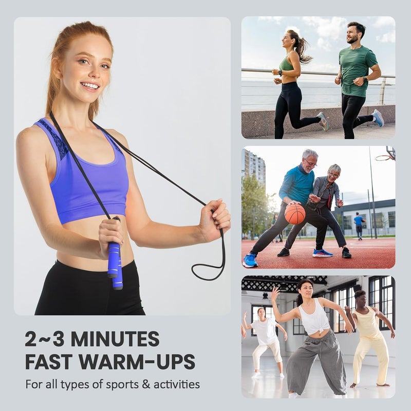 multifun Digital Jump Rope with Smart Counter & Timer - Adjustable Speed Skipping Rope for Fitness, Weight Loss, Boxing, MMA - Tangle-Free Ball Bearings & Anti-Slip Handles for Men, Women, Kids - Image 5