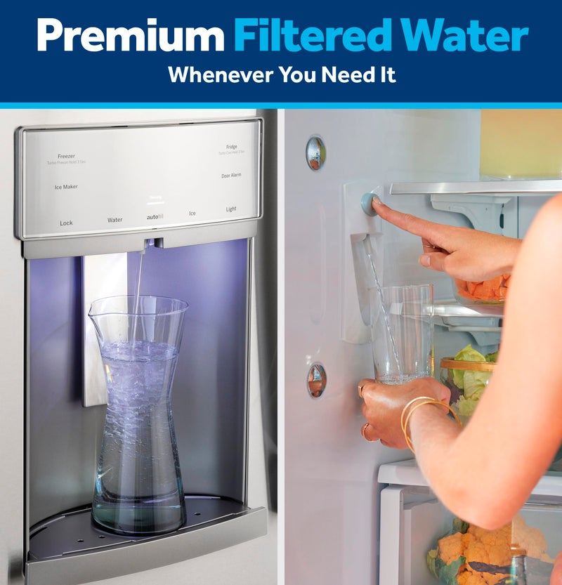 GE RPWFE Refrigerator Water Filter, Genuine Replacement Filter, Certified to Reduce Lead, Sulfur, and 50+ Other Impurities, Replace Every 6 Months for Best Results, Pack of 2 - Image 4