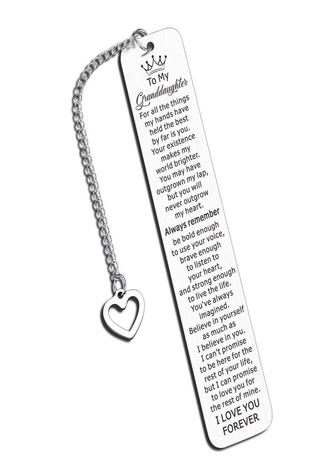 Delujouberst Teens Easter Gift Bookmarks for Kids Granddaughter Bookmarks from Grandma, Stocking Stuffers for Granddaughter, 2025 Top Christmas Gifts for Teens, Trending Valentines Day Gifts for Kids - Image 1