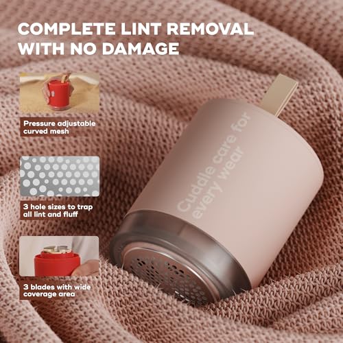 NUUK RIZZ Rechargeable Lint Remover for Clothes with FREE Storage Pouch | 2 Speed Modes For All Fabrics | 60 Min Runtime with Type-C Charging | Fabric Shaver for Woolen Sweaters, Shawls, Coats, Shirts - Image 4