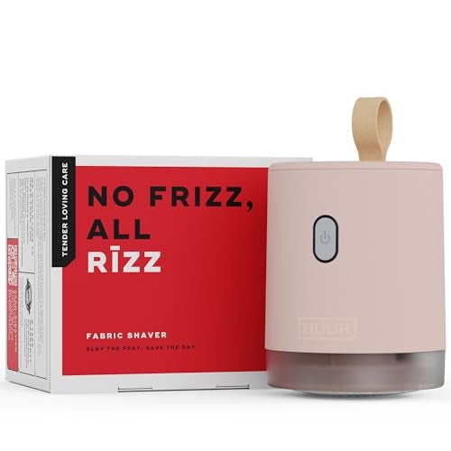 NUUK RIZZ Rechargeable Lint Remover for Clothes with FREE Storage Pouch | 2 Speed Modes For All Fabrics | 60 Min Runtime with Type-C Charging | Fabric Shaver for Woolen Sweaters, Shawls, Coats, Shirts - Image 1