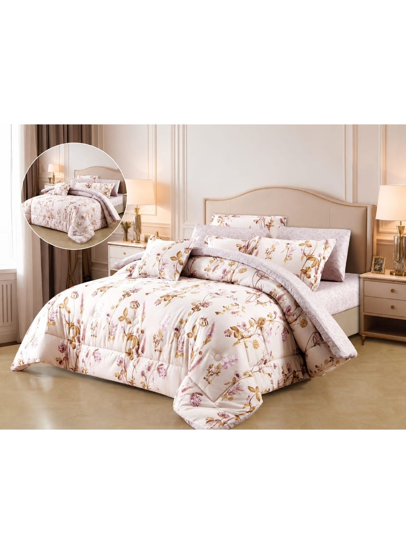 Double Premium Summer Bedspread Set, 8 Pieces for Two People – Soft Material and Attractive Colors - Image 3
