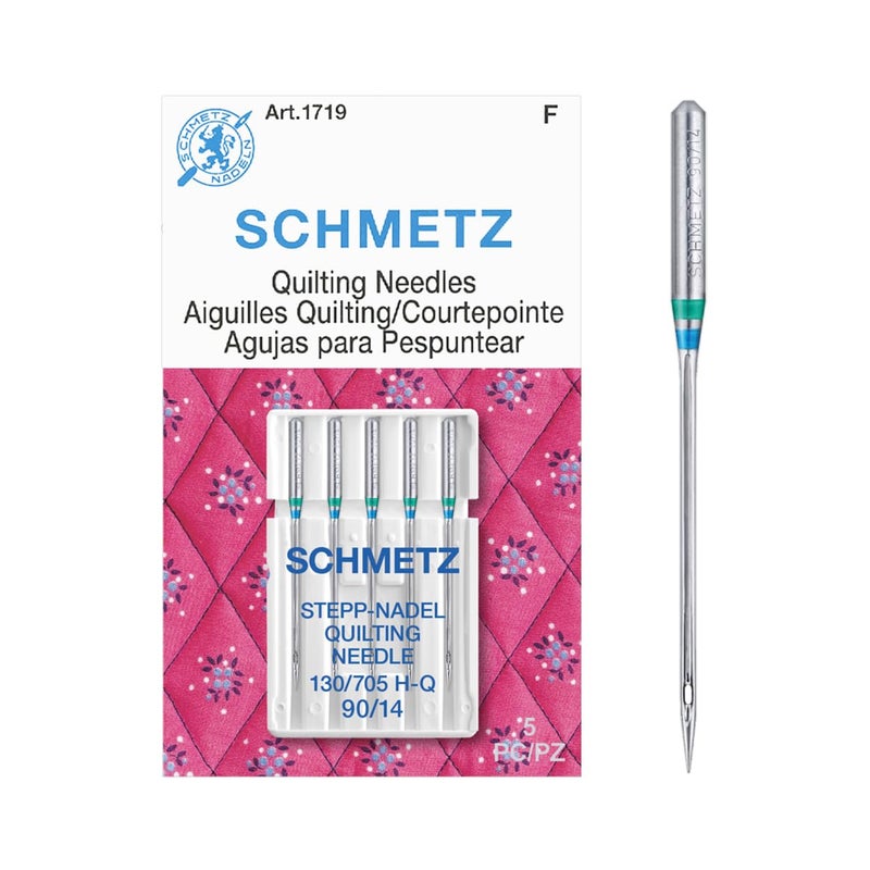 SCHMETZ Quilting Needles - Size 90/14, 5-Needle Cards, Pack of 1 - Image 3