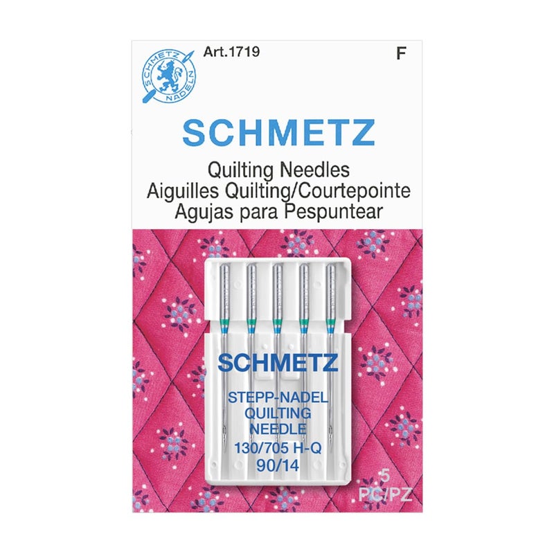 SCHMETZ Quilting Needles - Size 90/14, 5-Needle Cards, Pack of 1 - Image 1