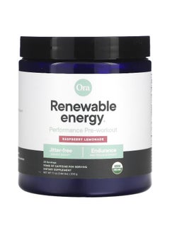 Ora, Renewable Energy, Performance Pre-Workout, Raspberry Lemonade, 7.1 oz (200 g)