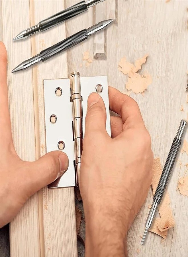 فلاين طقم مسامير محملة بنابض مكون من 3 قطع، مثبت مسامير برأسين ومجموعة لكمة دبابيس المفصلة بدون مطرقة، طقم مسامير نابضية 3/32 بوصة و1/8 بوصة، أداة إزالة دبابيس الباب Striking Force 1/16 بوصة و3/32 بوصة - Image 2