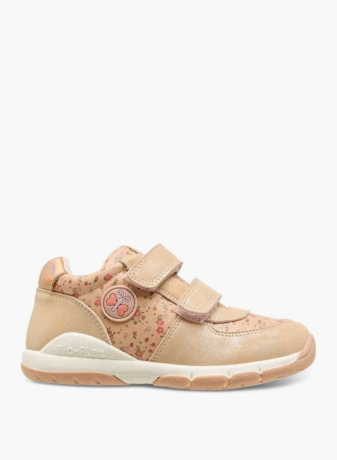 جونيورز حذاء رياضي بتصميم فراشة وشريط لاصق