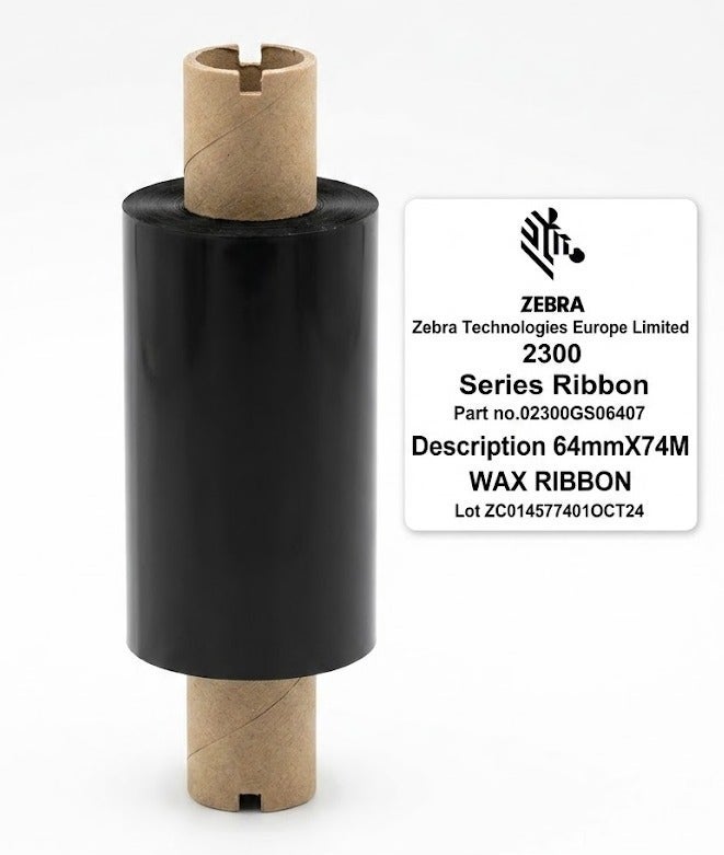 zebra Zebra 2300 Wax Ribbon X 74