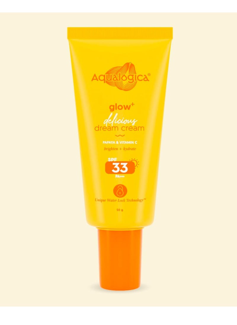 Aqualogica - Aqualogica Glow Delicious Dream Cream with Vitamin C Papaya 50g - Image 1