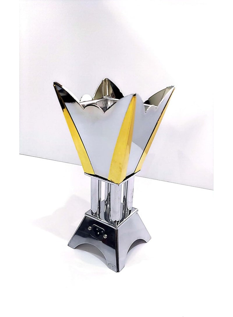 SE Japanese Electric Incense Burner | Ideal for Burning Arabian Oud Wood and Powder Incense | Modern Silver Design | - Image 4