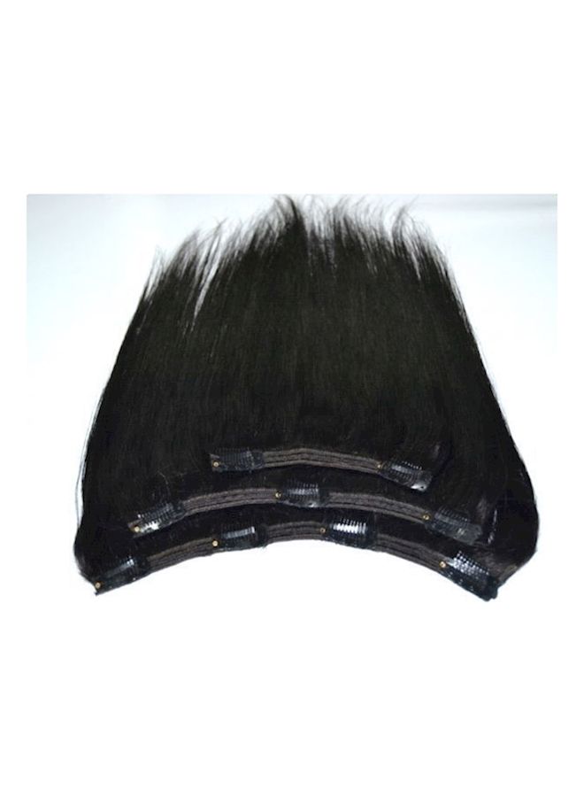 NIBEMINENT Human Hair Extension Black 16inch - Image 1