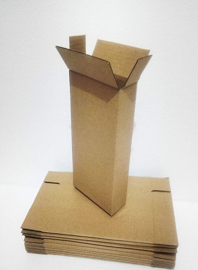 YNK 3 Ply Corrugated Boxes for Packing Shifting Boxes for Packing Different Food Items and Gift Packing Can be Reuse Size 5x2x9 inches (25 pcs) - Image 1