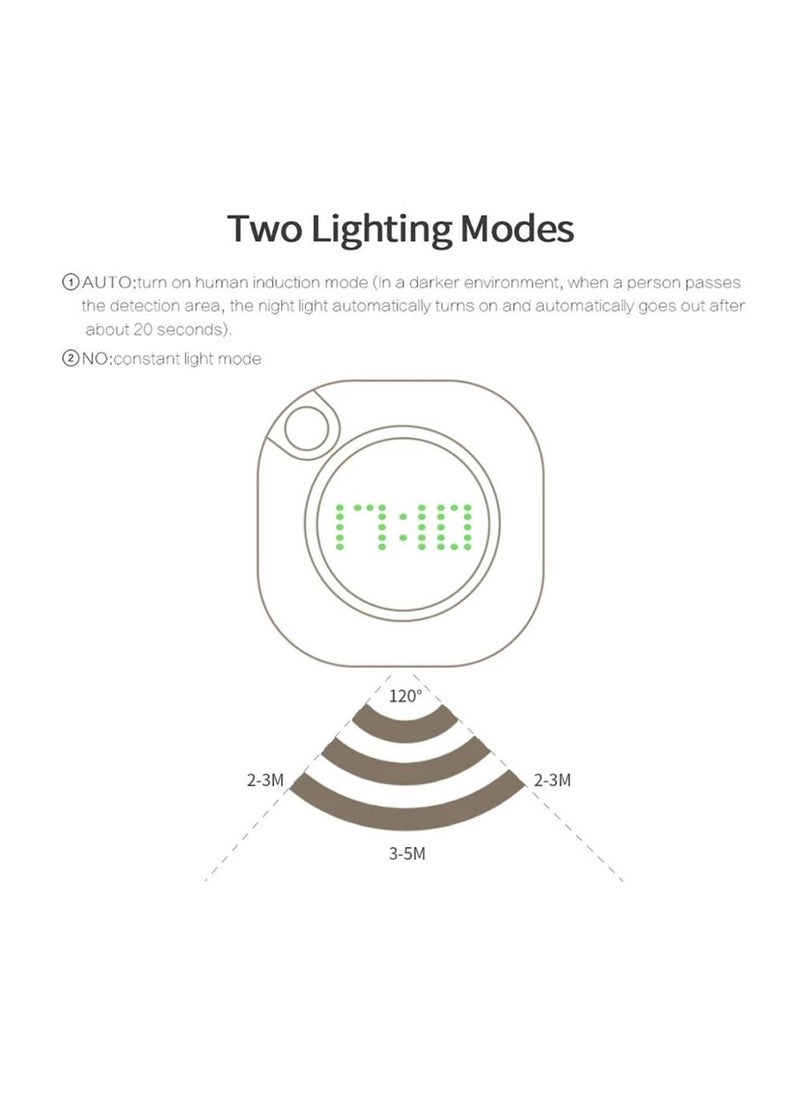 LEOKOR - Smart Digital Motion Sensor Light Dry Cell Corridor Aisle  Rotatable Wall Light - Image 1