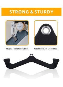 Yalla HomeGym Homegym Commercial Premium 5-Set Cable Machine Attachments For Gym Machines, Lat Pull Down Bar, T-Bar V-Bar Attachments, Tricep Pull Down Attachment  - Image 2