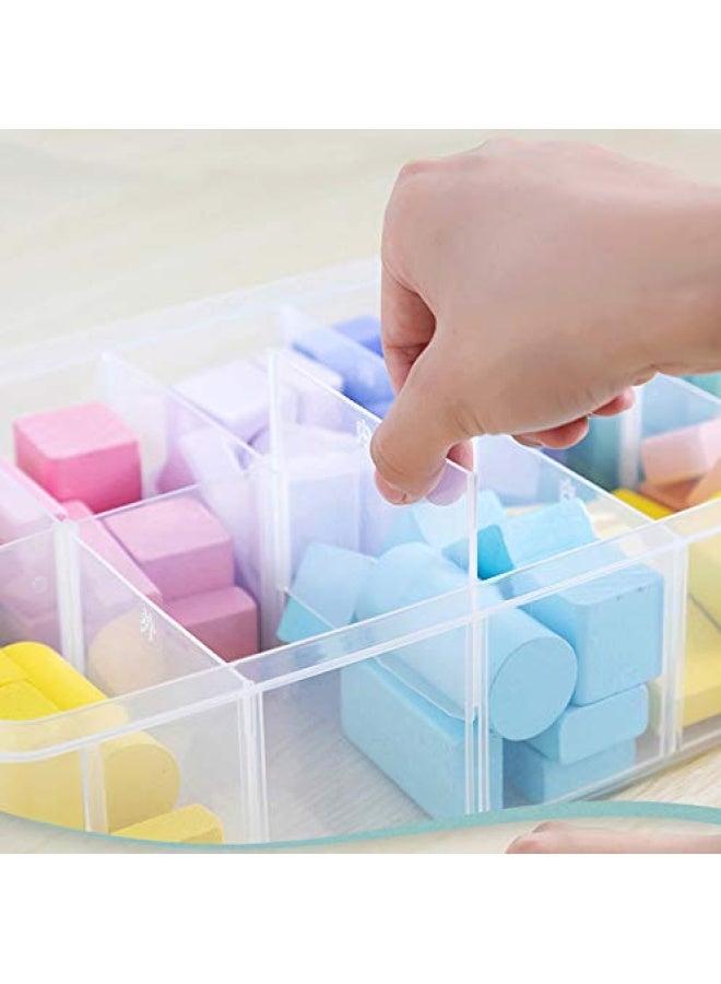 Sooyee 3 Layer Things And Crafts Storage Box With 30 Adjustable Compartments For Organizing Washi Tape Embroidery Accessories Threads Bobbins Kids Toy Beauty Supplies Nail Polish Jewelry Large - Image 4