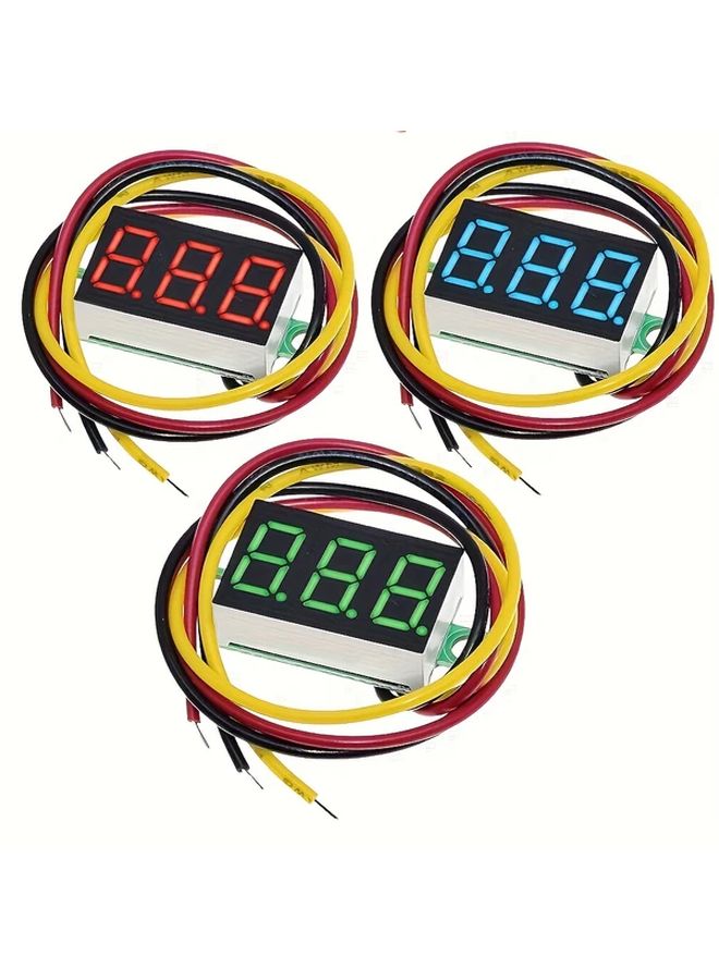 Green Mini Digital Voltmeter 0 28 Inch DC LED Car Power Voltage Tester 12V - Image 1