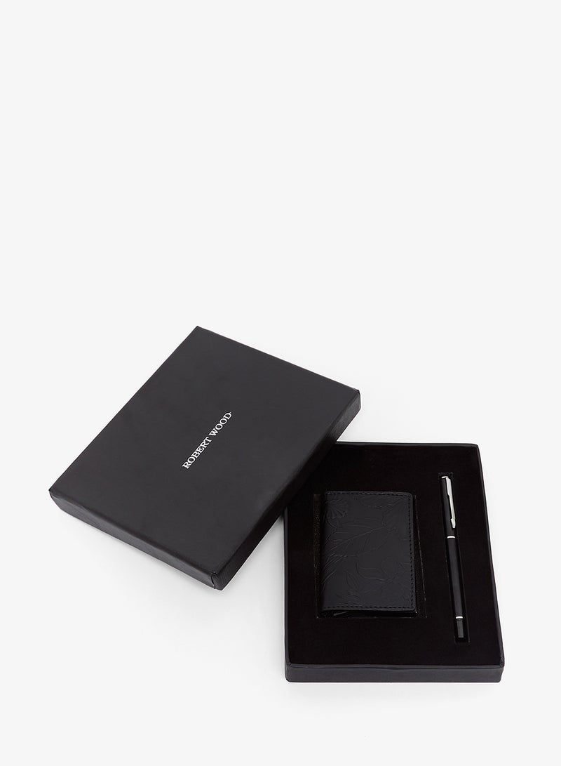 Robert Wood Pop Up Card Holder and Pen Gift Set - Image 4