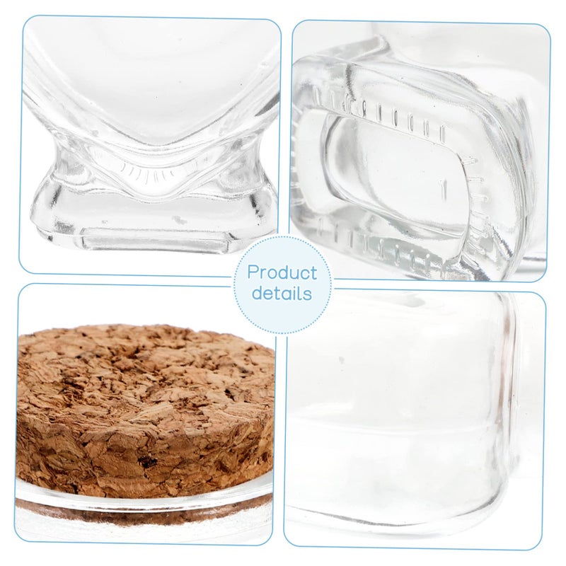 2 Pcs Heart Shaped Glass Jars With Lids For DIY Crafts And Miniature Decor - Image 5