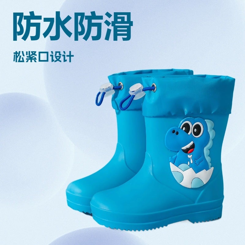 Children'S Rain Boots For Boys And Girls, Baby Rain Boots, Non-Slip, Waterproof, Toddler Water Shoes, Dinosaur - Image 2