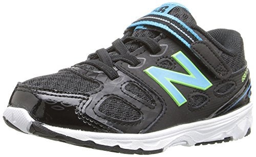 New Balance Kid's 680 V3 Running Shoe, Black/Blue/Green, 2 Extra Wide US Infant - Image 1