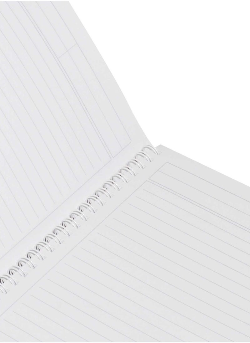 Light - LIGHT Pack of 10 Design Spiral Soft Cover Notebook, With Border, 10X8 Inches (25.4 X 20.32 Cm) 80 Sheets -LINB108801611S - Image 1