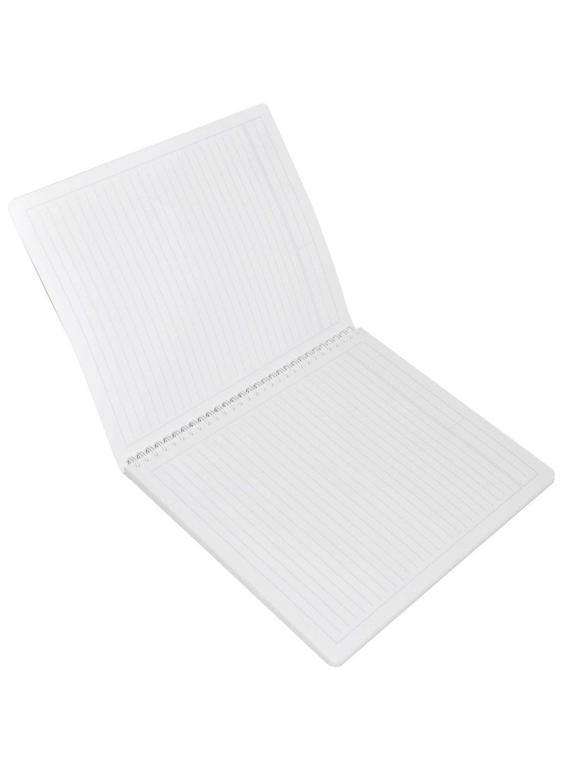 Light - LIGHT Pack of 10 Design Spiral Soft Cover Notebook, With Border, 10X8 Inches (25.4 X 20.32 Cm) 80 Sheets -LINB108801611S - Image 1