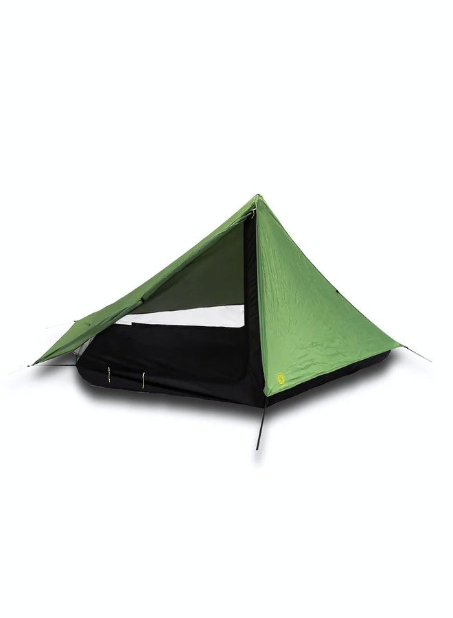 Six Moon Designs Skyscape Scout 1 Person Backpacking Tent - 40 oz Lightweight Hiking Tent - Solo Camping Shelter & Waterproof Outdoor Gear - Hybrid Double Wall Small Tent for Tall Hikers - 1P Shelter - Image 2
