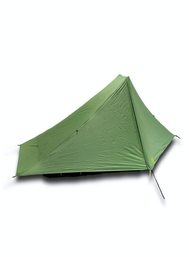 Six Moon Designs Skyscape Scout 1 Person Backpacking Tent - 40 oz Lightweight Hiking Tent - Solo Camping Shelter & Waterproof Outdoor Gear - Hybrid Double Wall Small Tent for Tall Hikers - 1P Shelter - Image 1